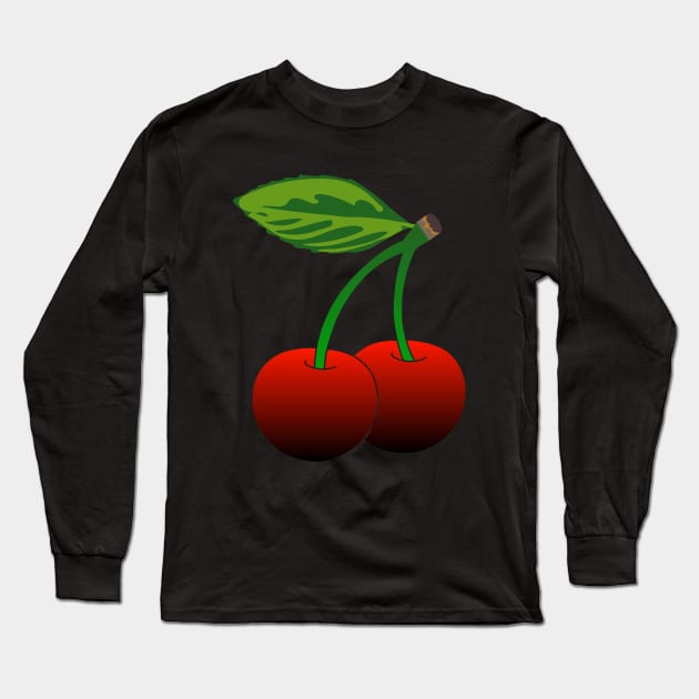 Delicious Cherries Long Sleeve T-Shirt by GR-ART